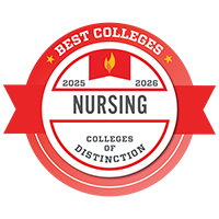 Colleges of Distinction Best Colleges for Nursing 2025–2026 logo