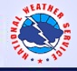The logo for the National Weather Service.